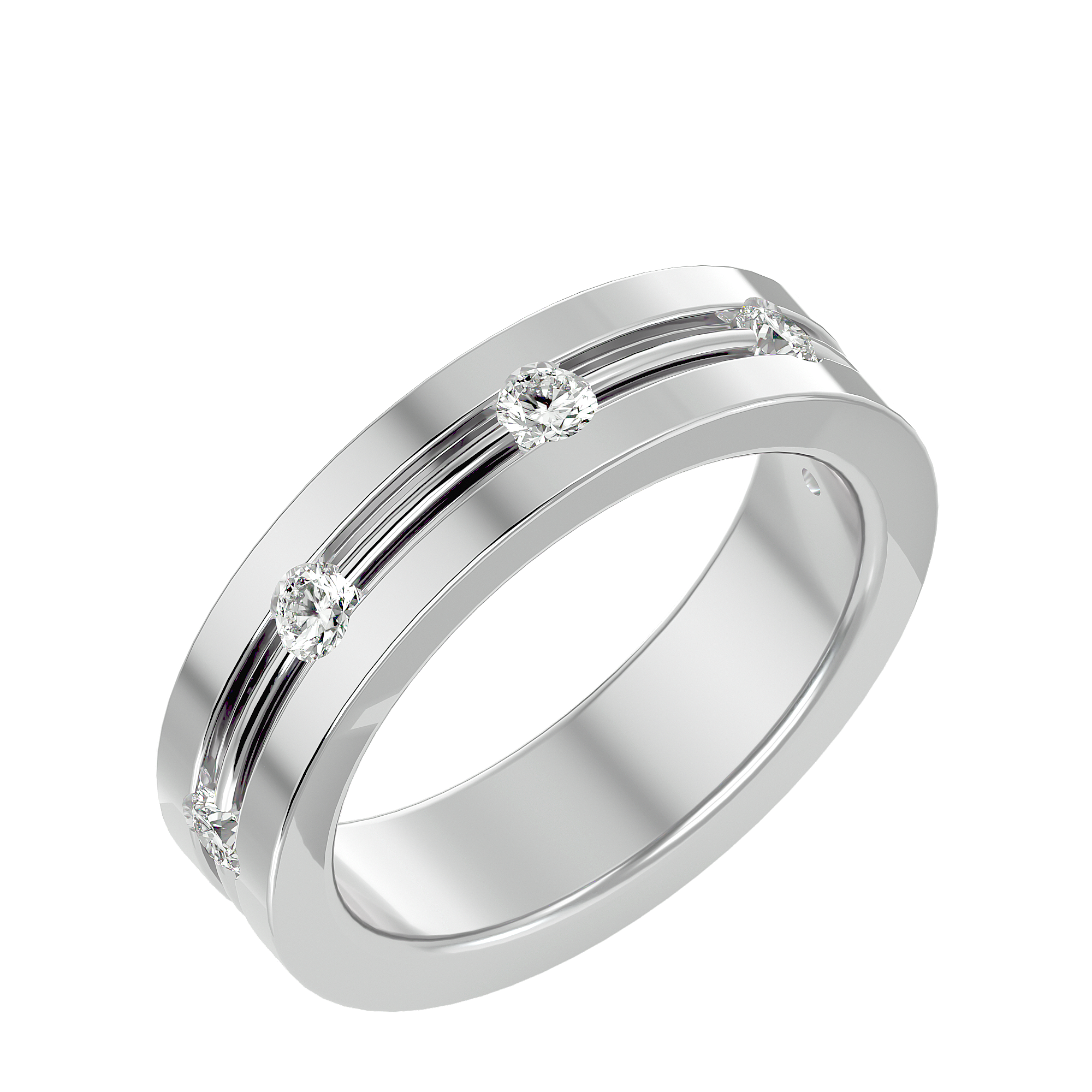Quentin Mens Studded Ring
