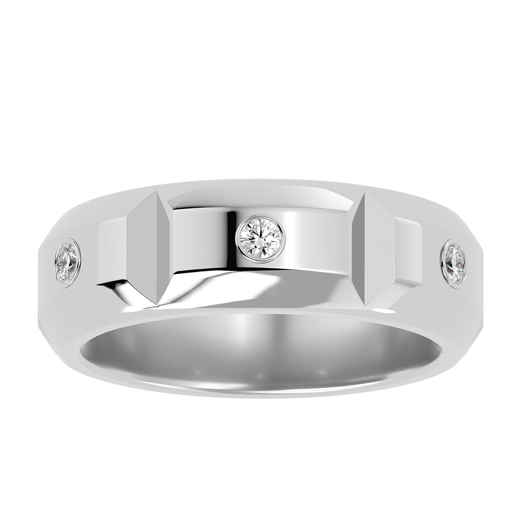 Philip Mens Studded Ring