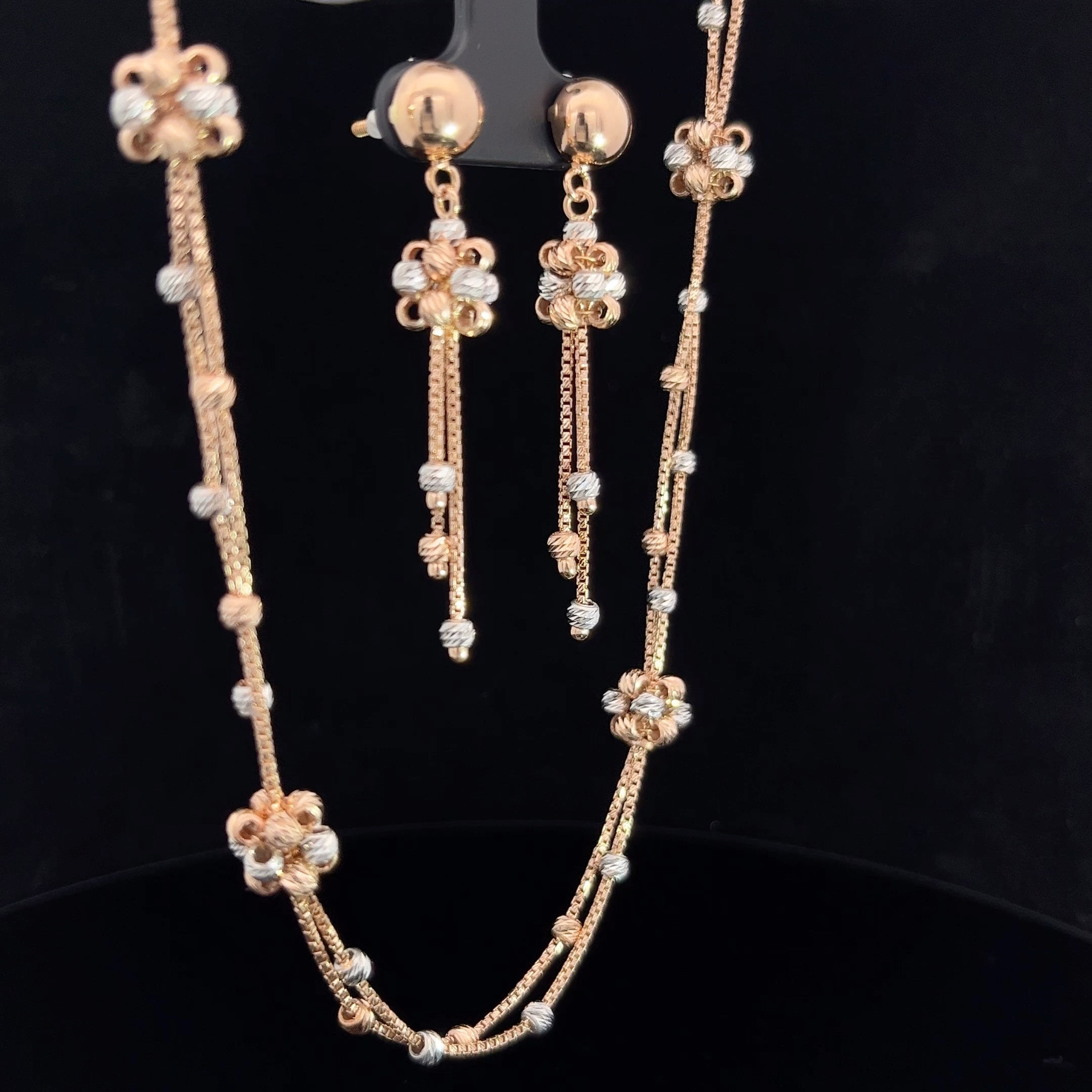 Jasmin Italian Gold Necklace Set