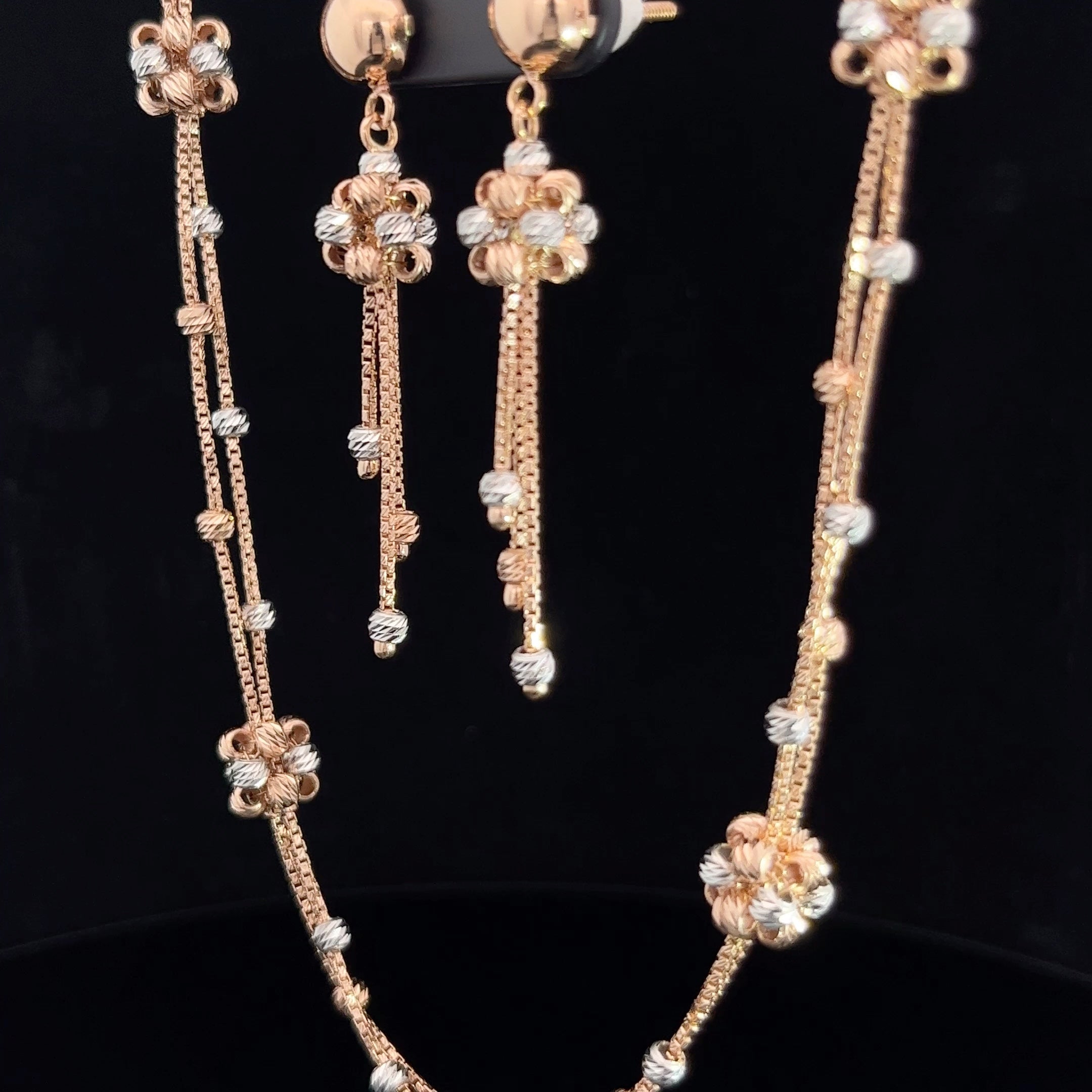 Jasmin Italian Gold Necklace Set
