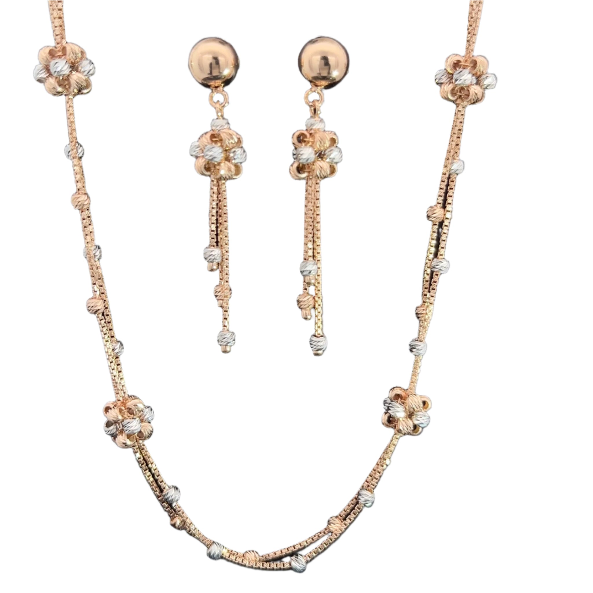 Jasmin Italian Gold Necklace Set