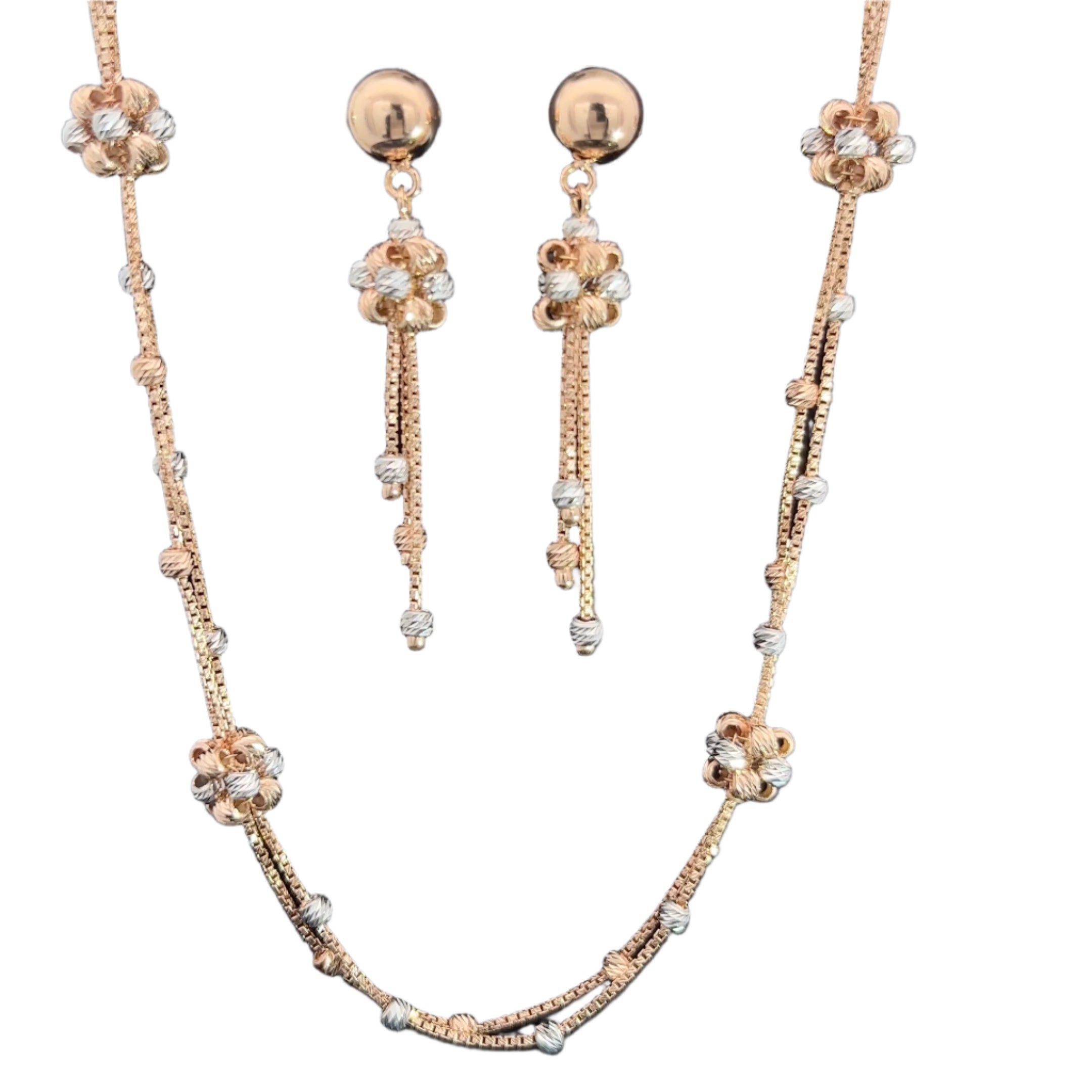 Jasmin Italian Gold Necklace Set