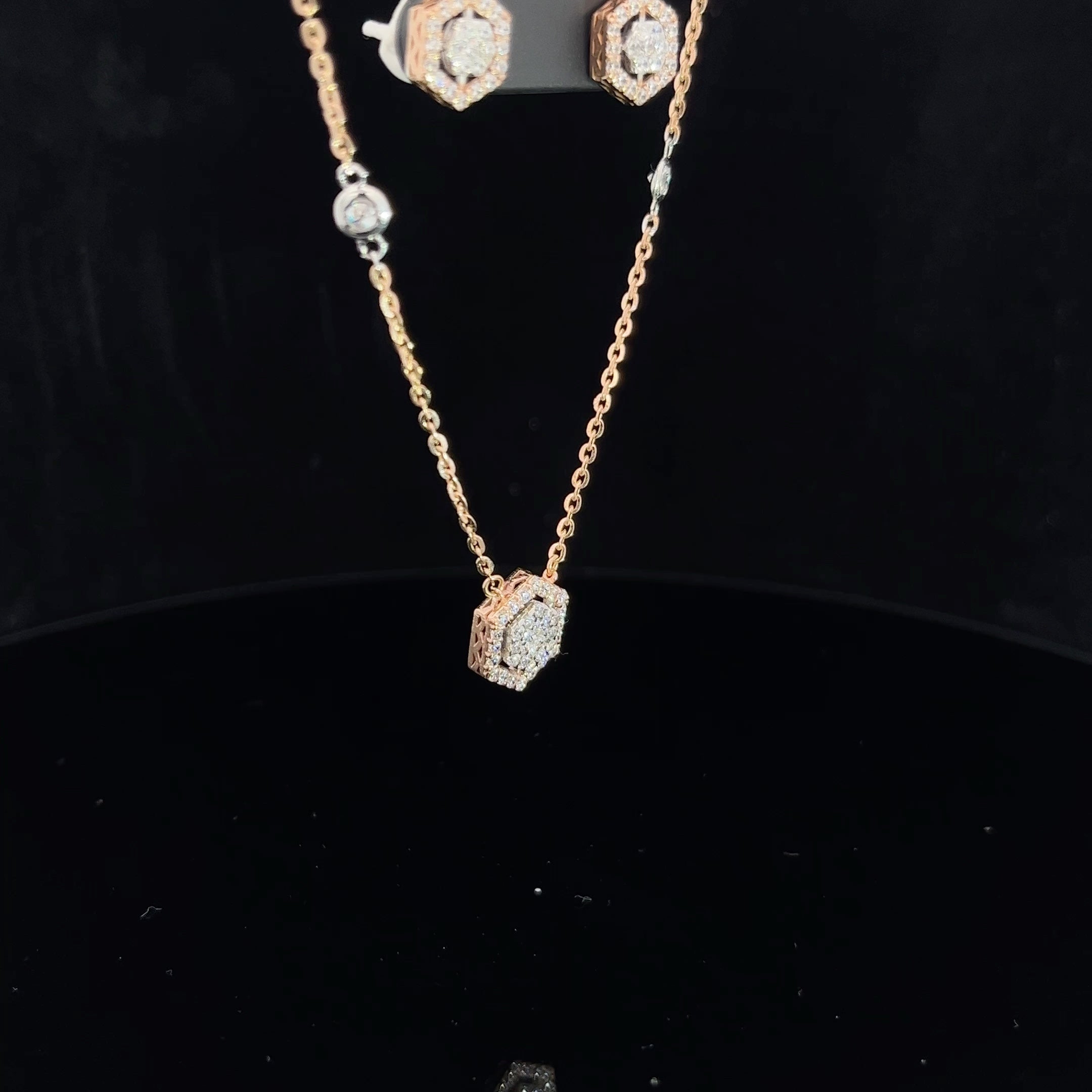 Farzana Diamond Pendant Set