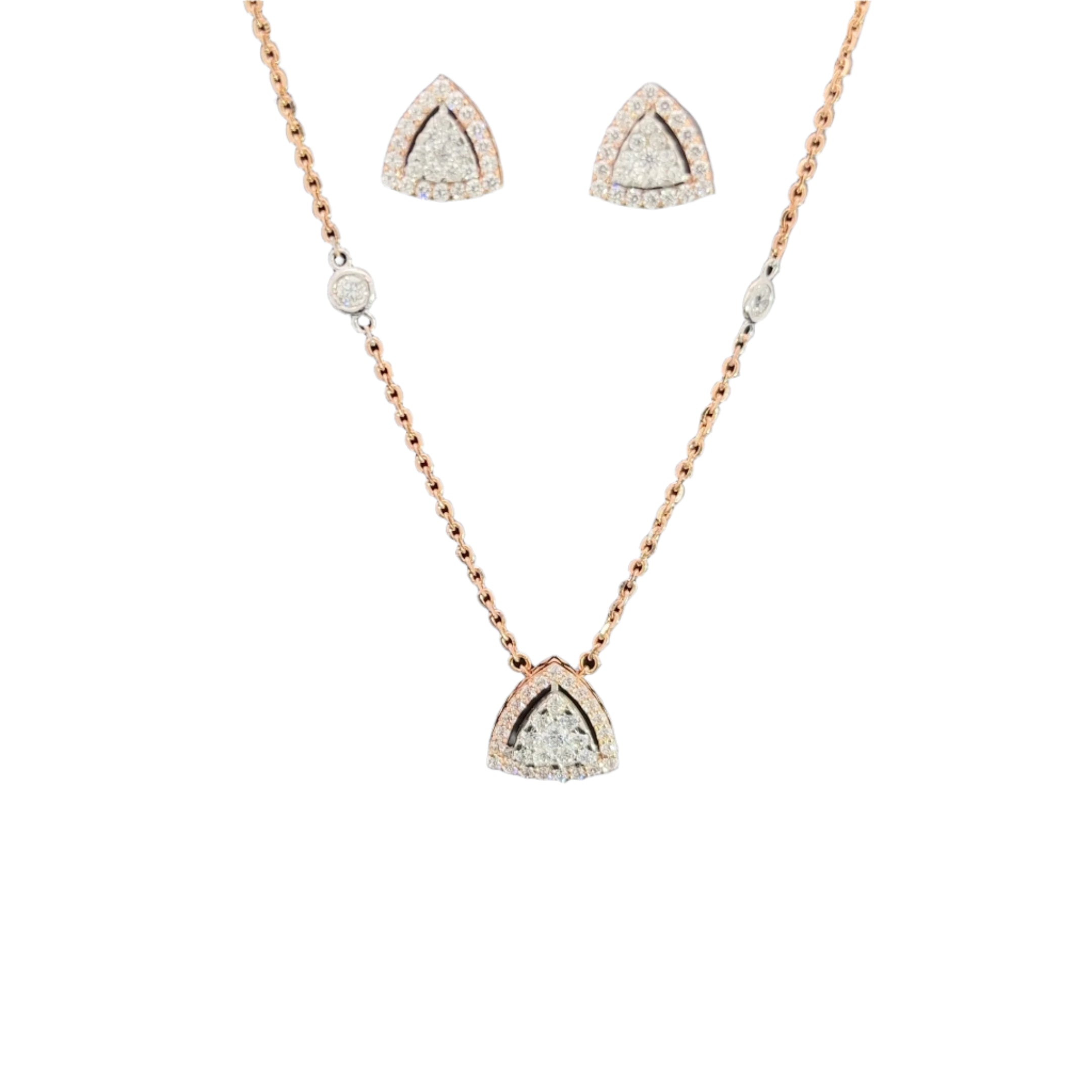 Fiza Diamond Pendant Set