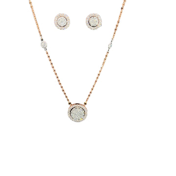 Fariha Diamond Pendant Set
