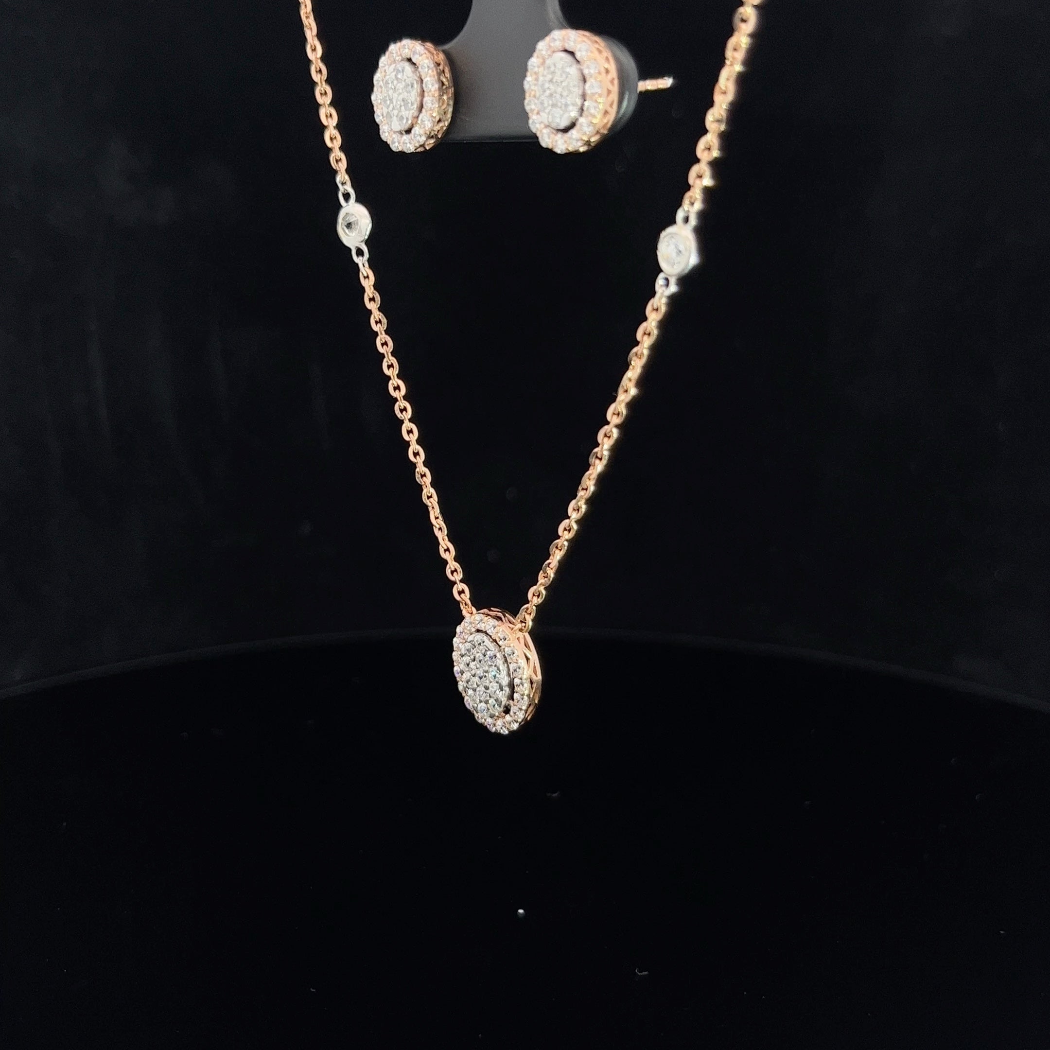 Farah Diamond Pendant Set