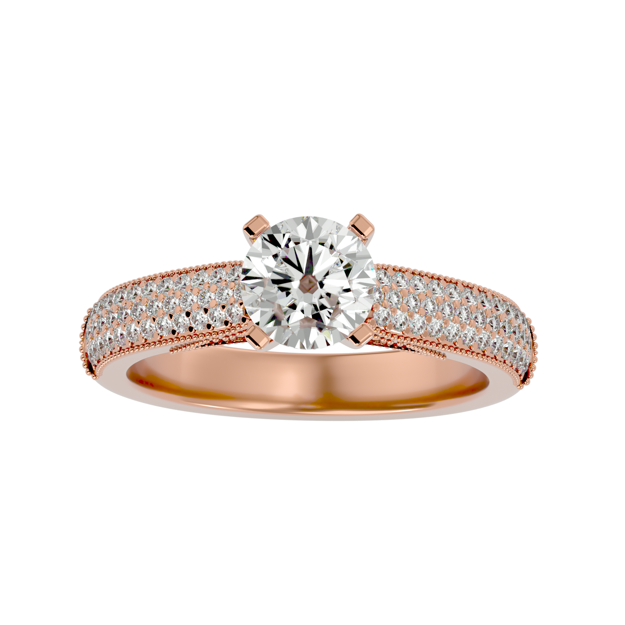 Luna Solitaire Ring