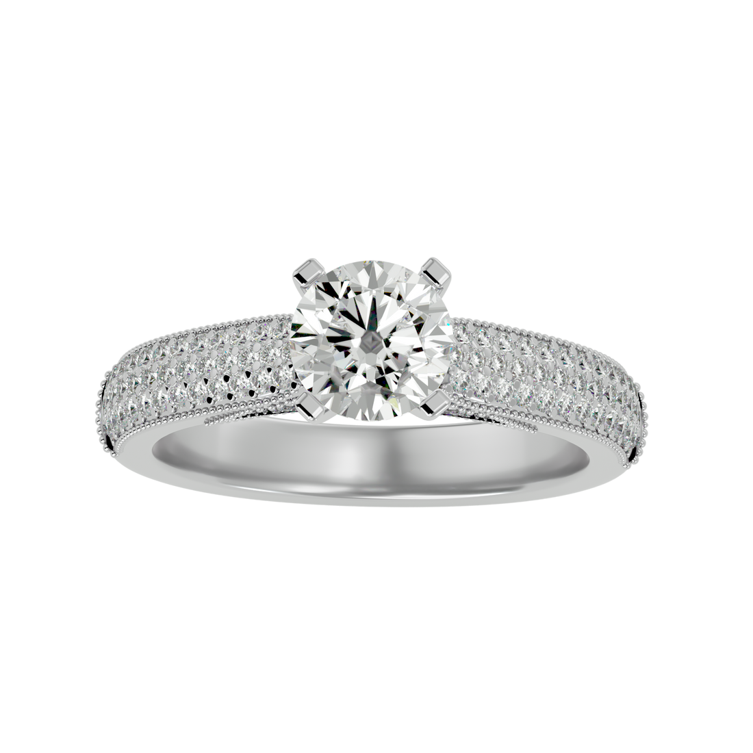 Luna Solitaire Ring