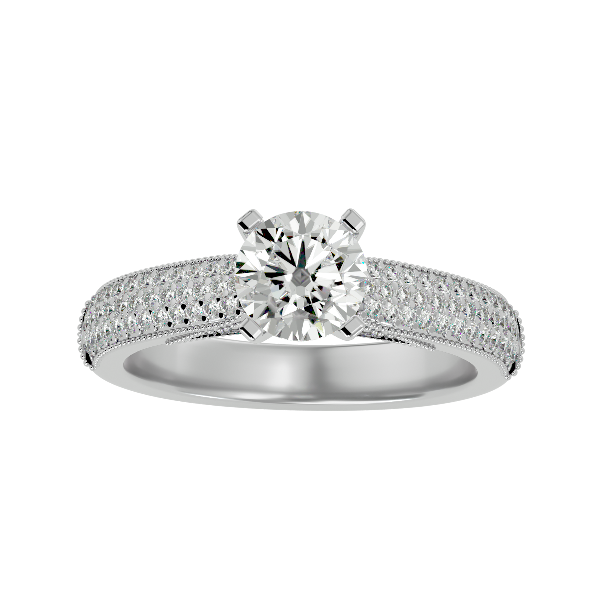 Luna Solitaire Ring