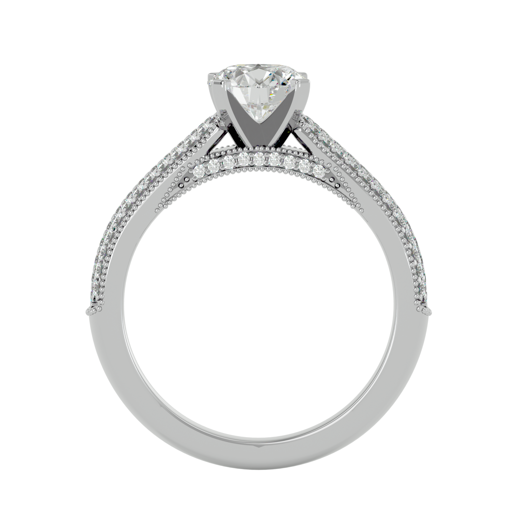Luna Solitaire Ring