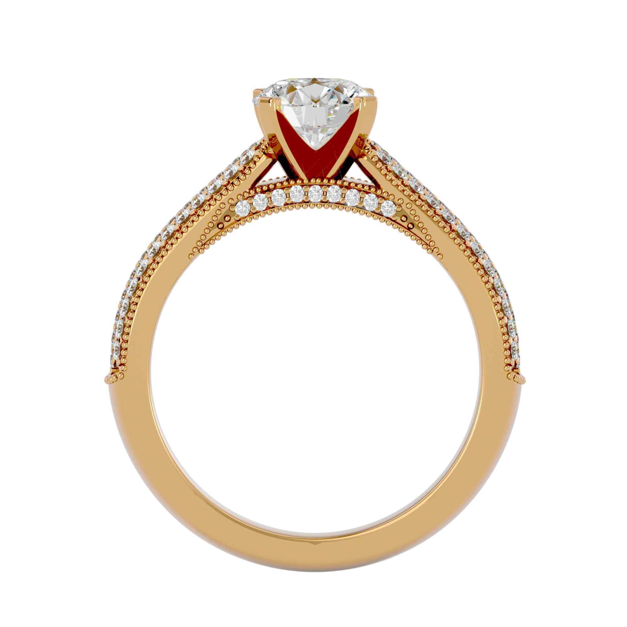 Luna Solitaire Ring