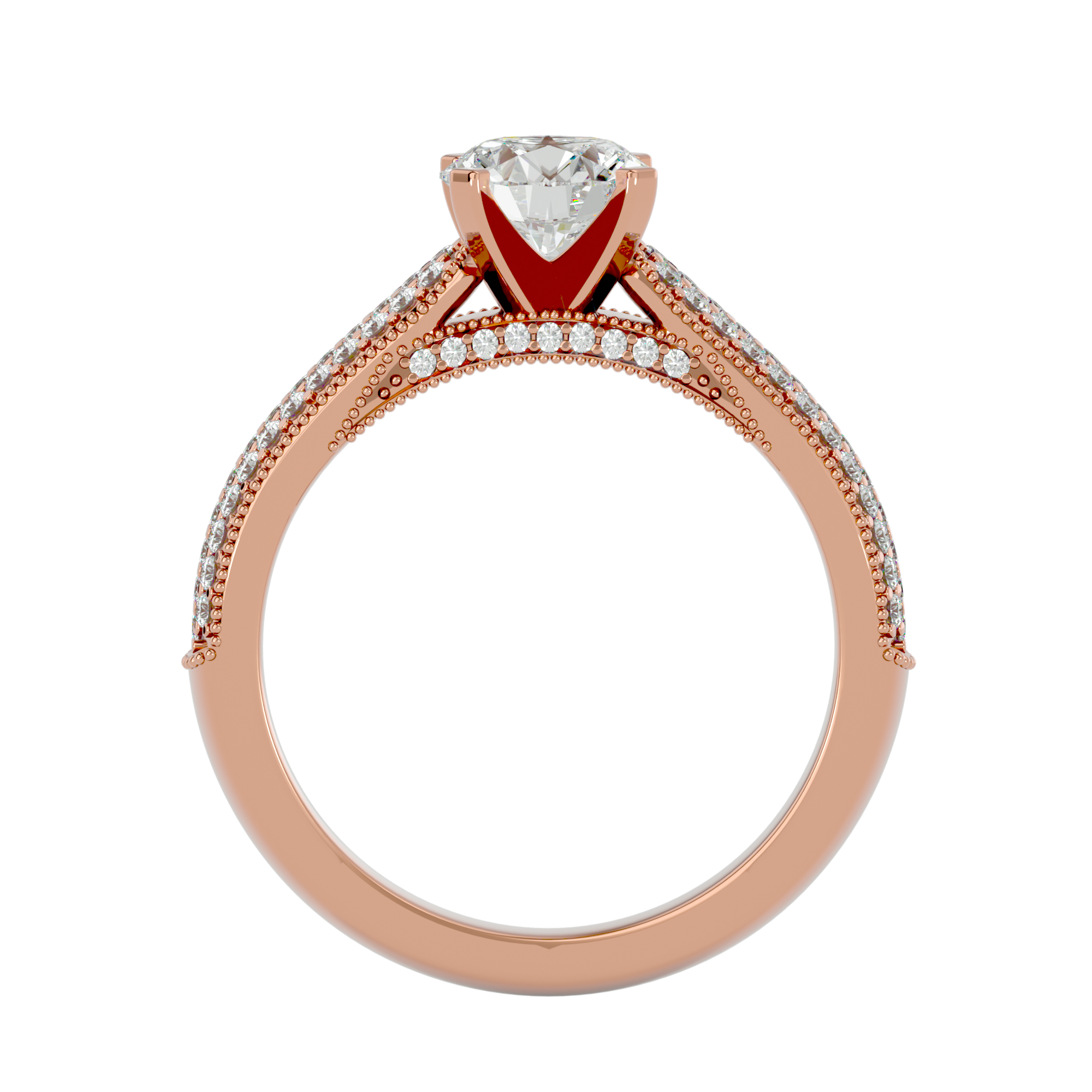 Luna Solitaire Ring