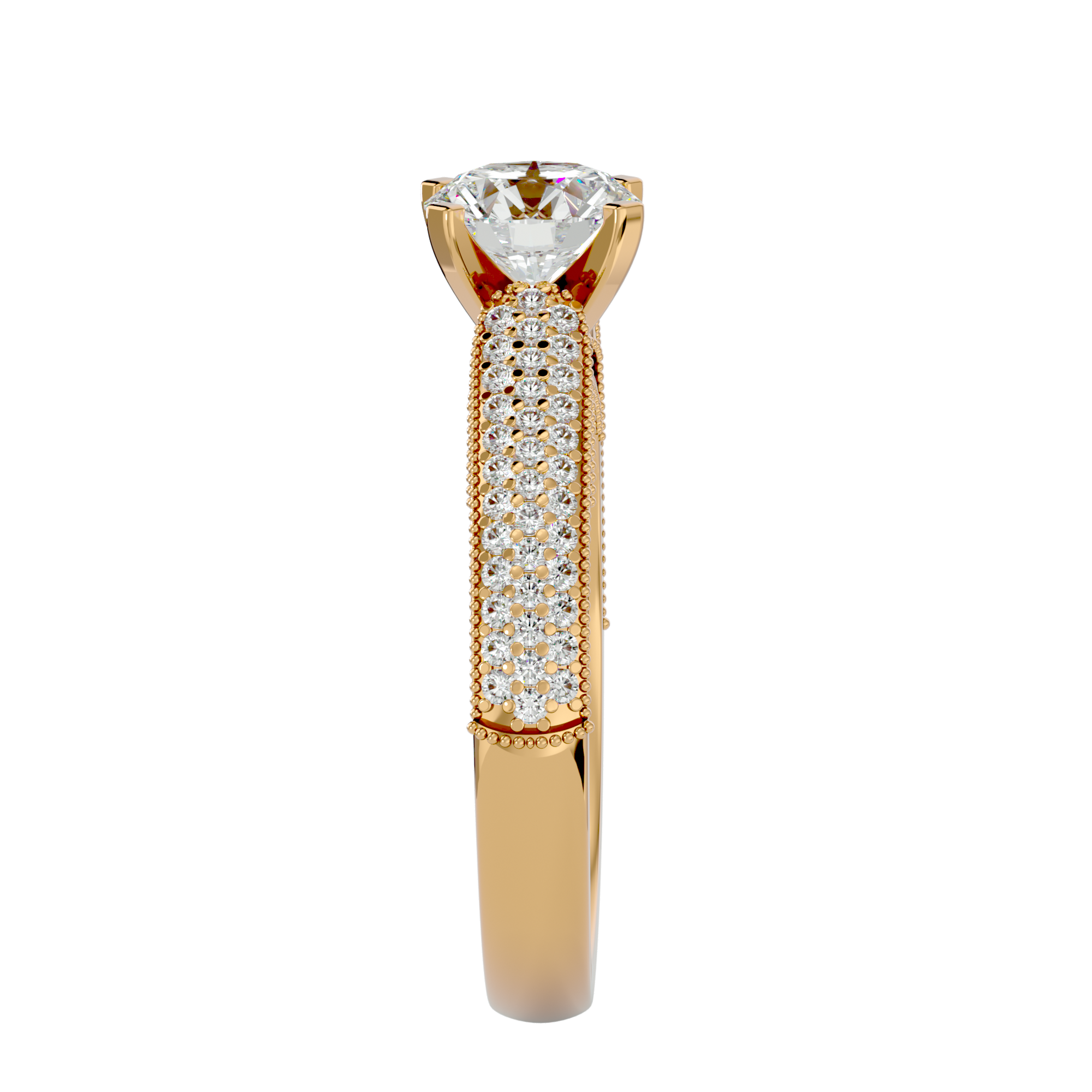 Luna Solitaire Ring