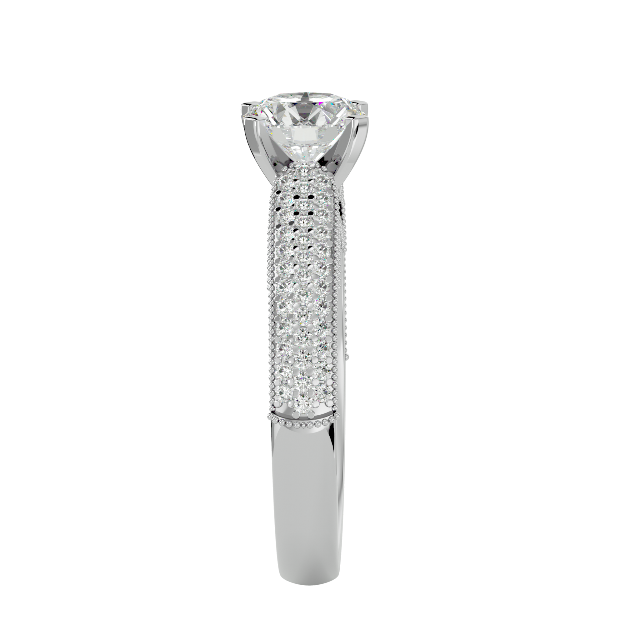 Luna Solitaire Ring