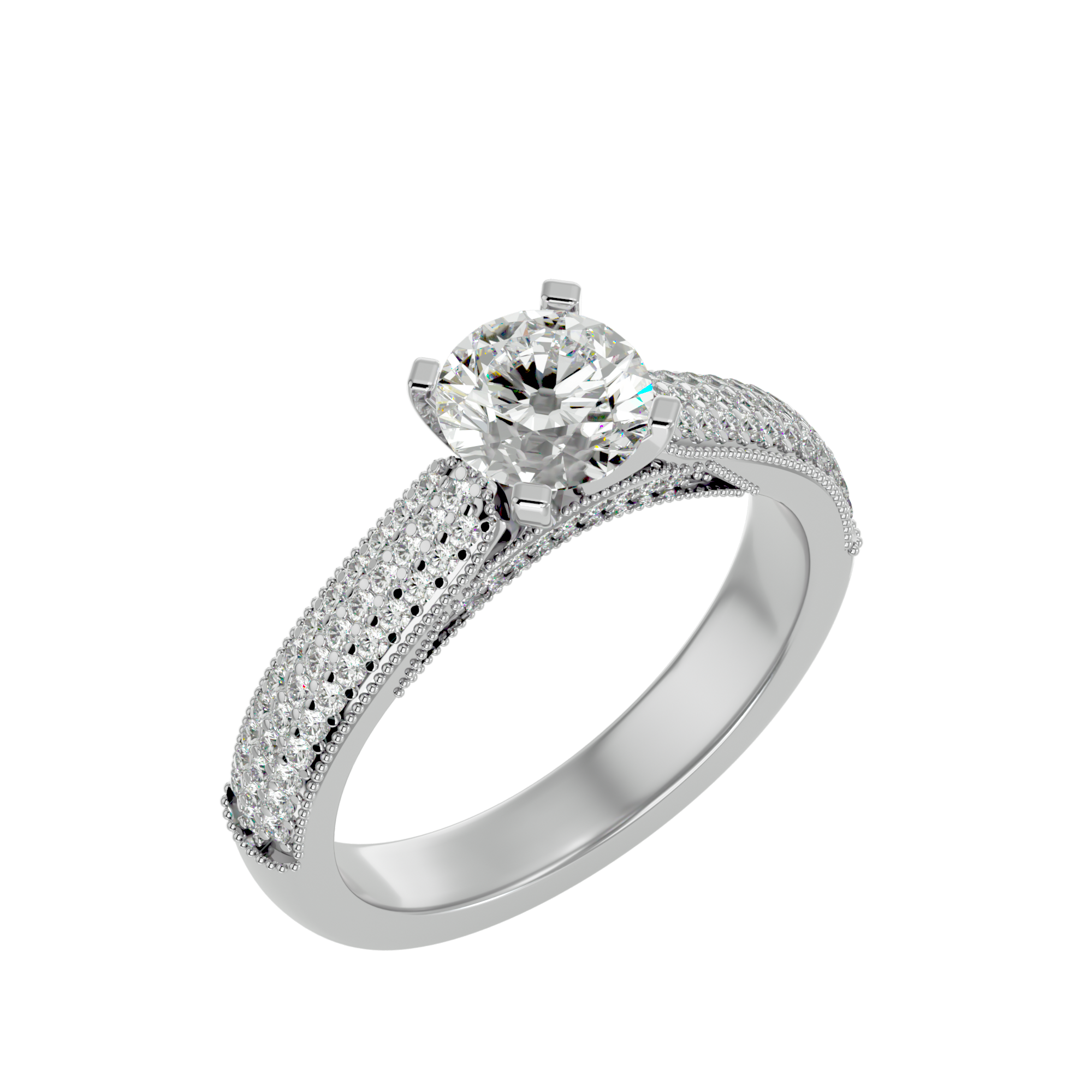 Luna Solitaire Ring
