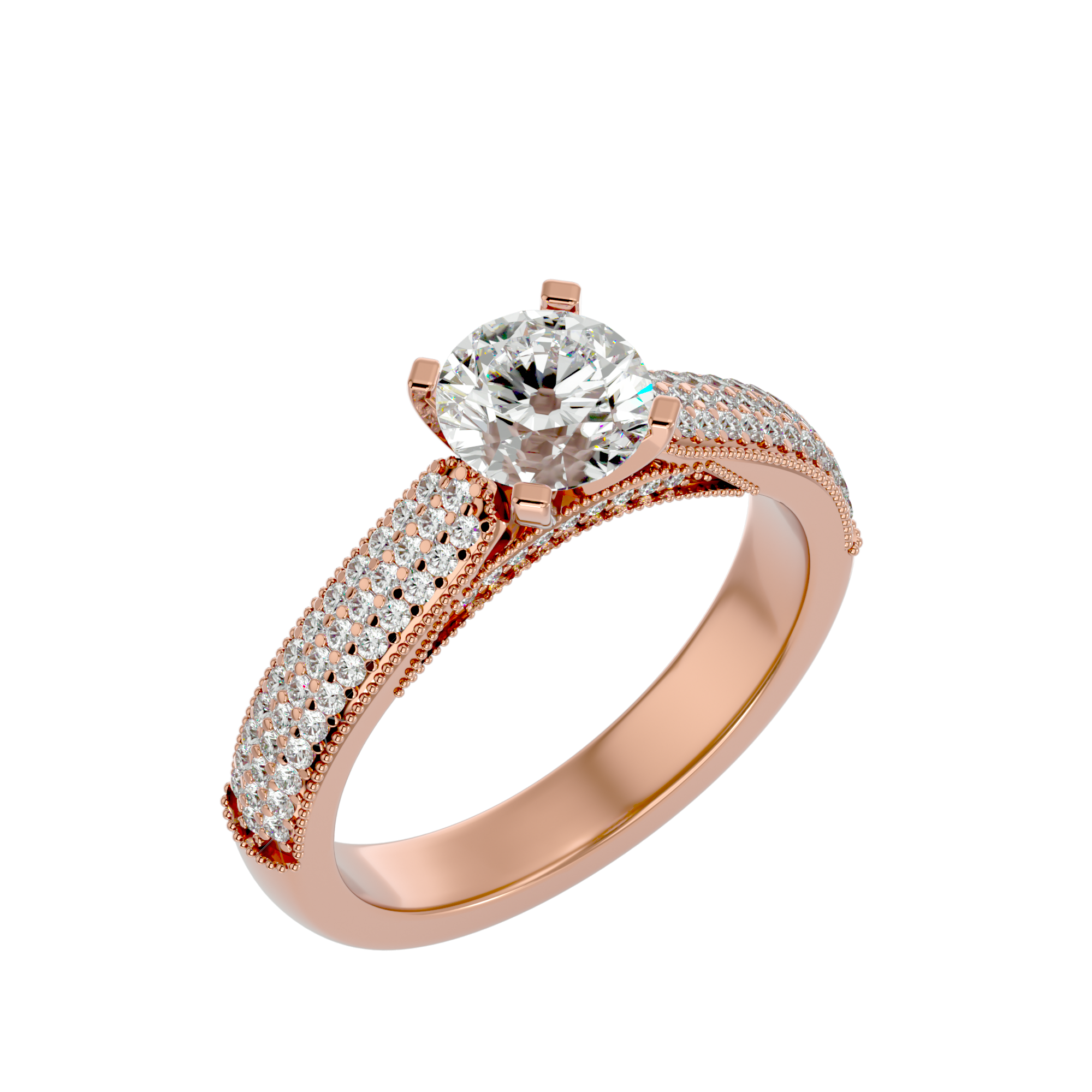 Luna Solitaire Ring