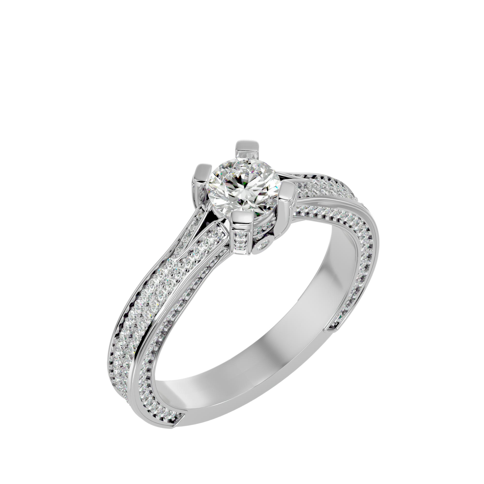 Rosa Solitaire Ring