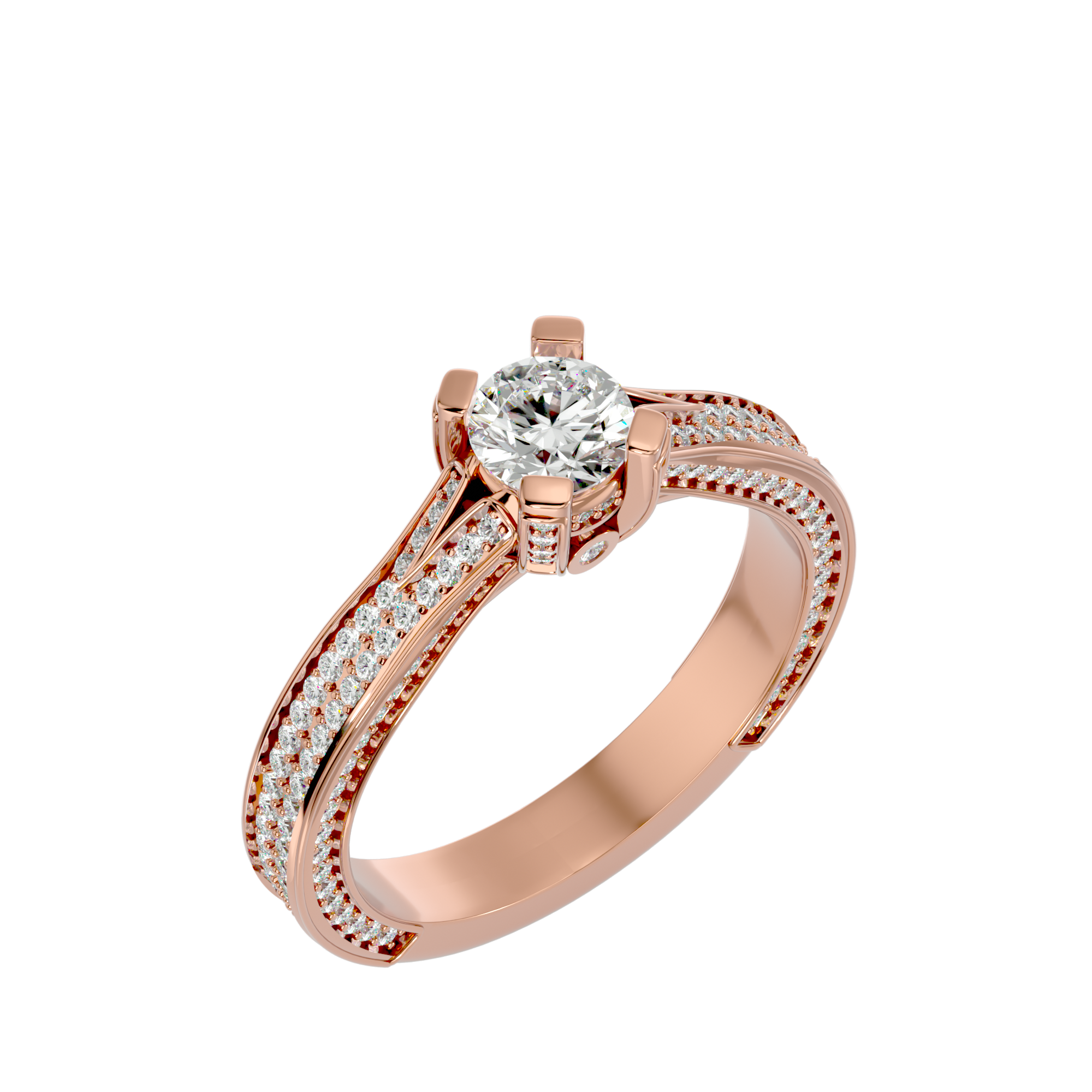 Rosa Solitaire Ring