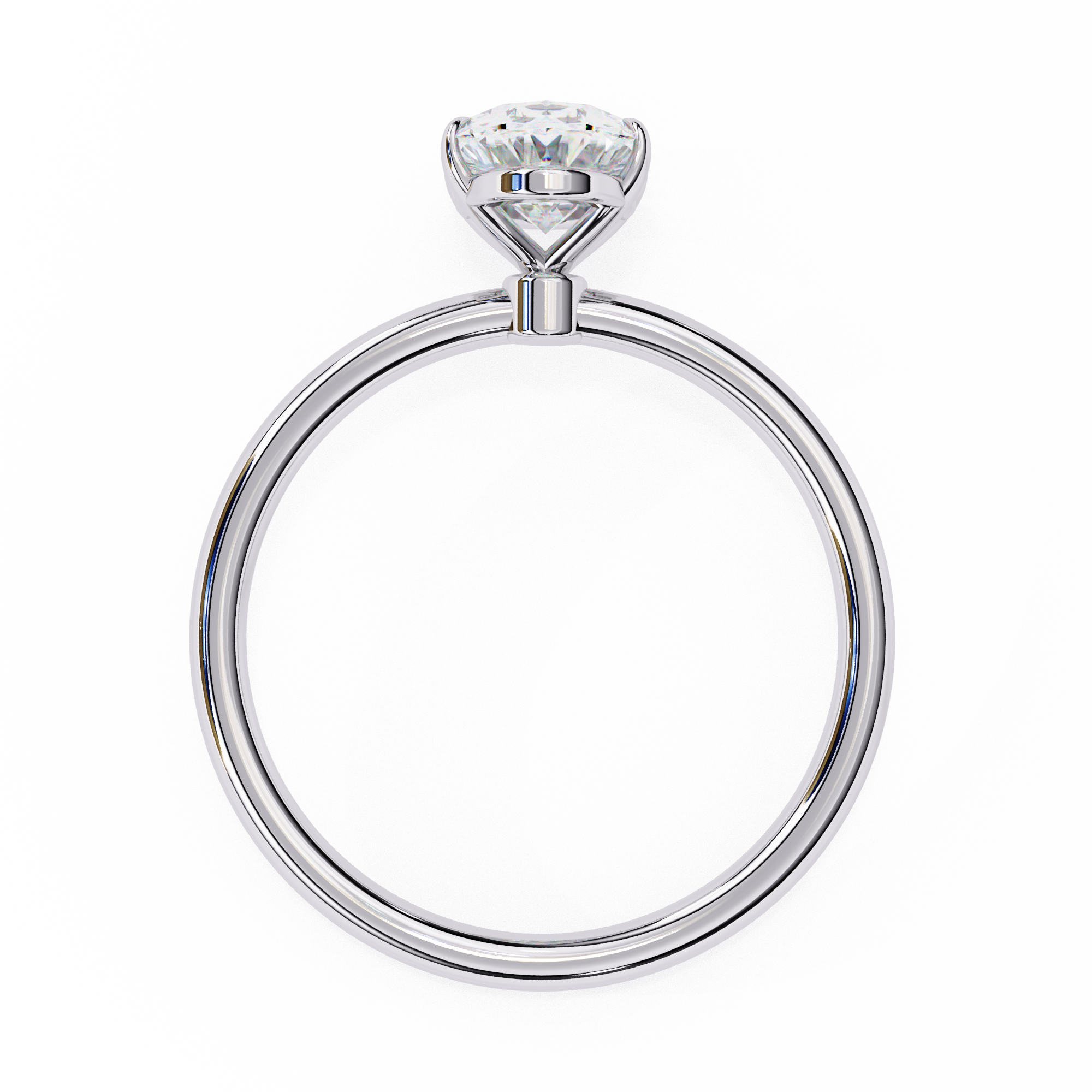 Queen Solitaire Ring