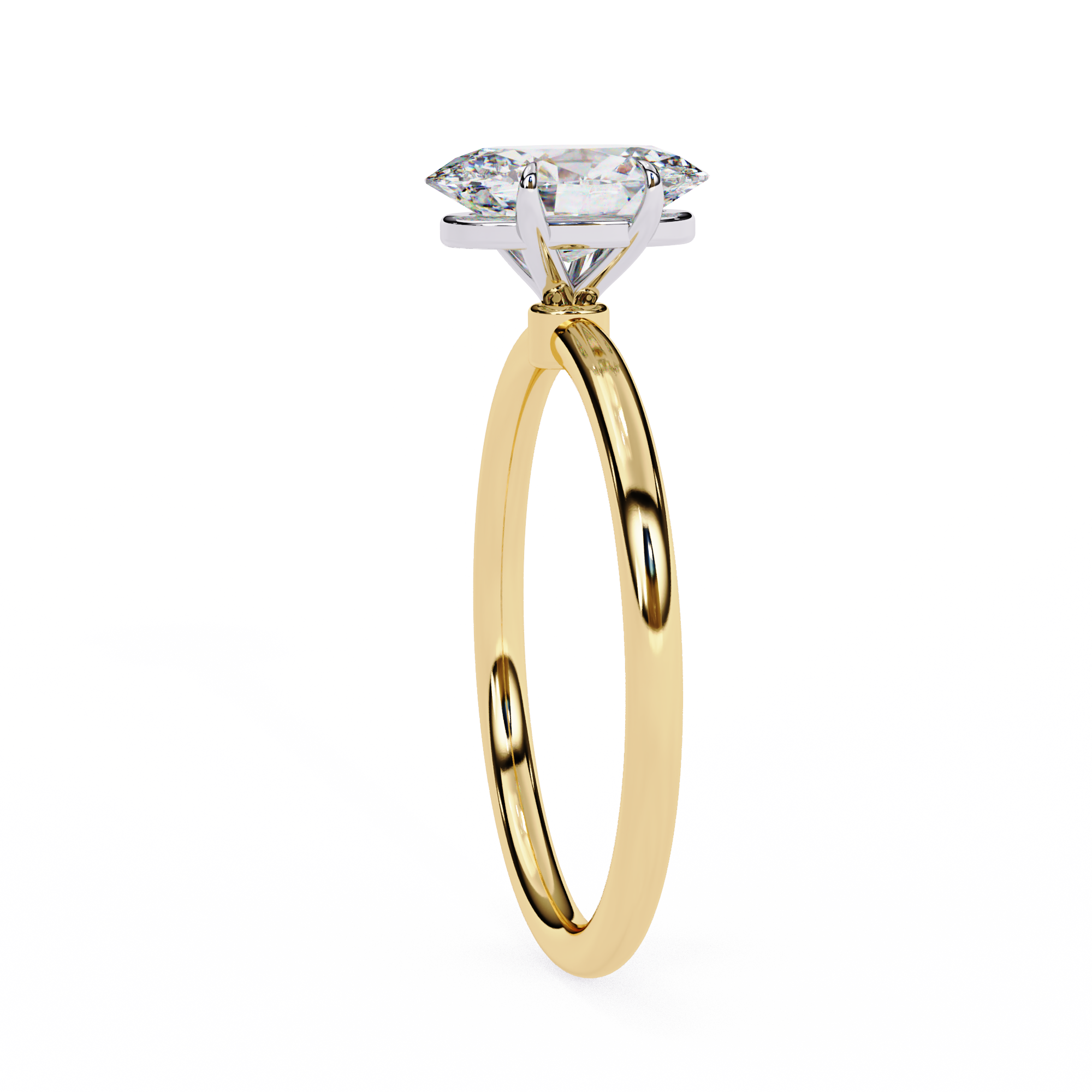 Queen Solitaire Ring