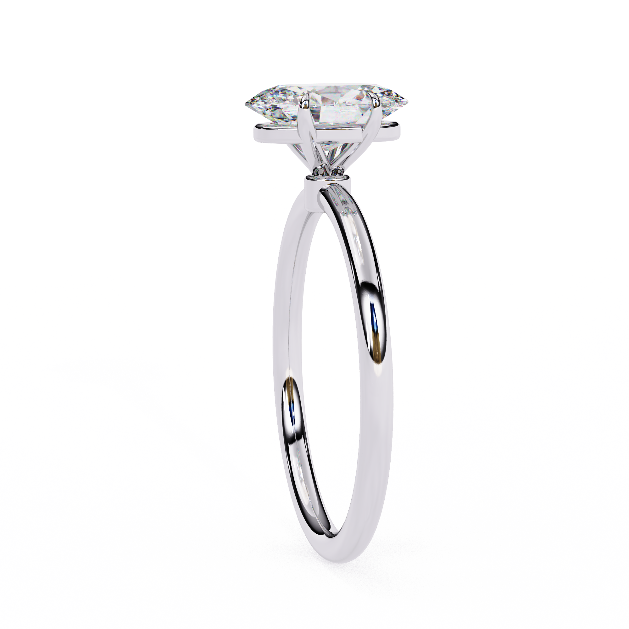 Queen Solitaire Ring