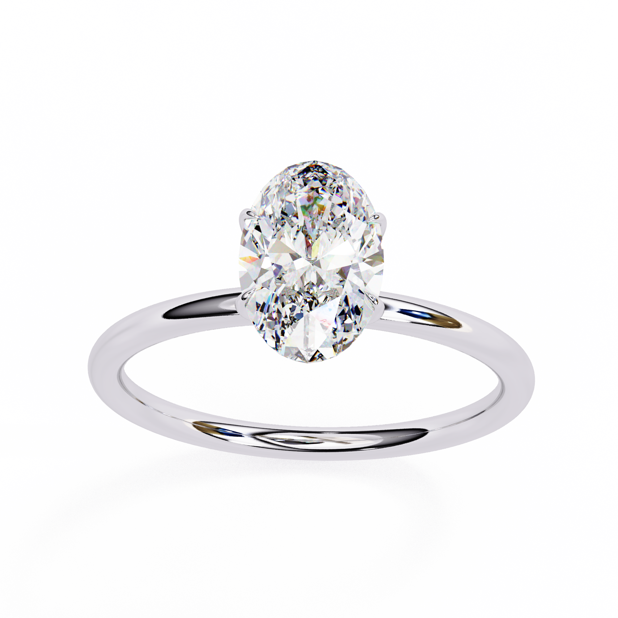 Queen Solitaire Ring