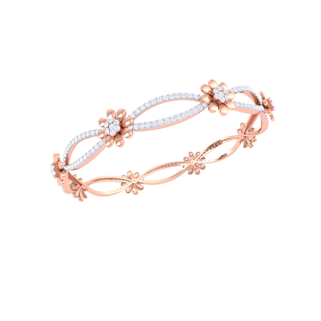 August Diamond Bangle