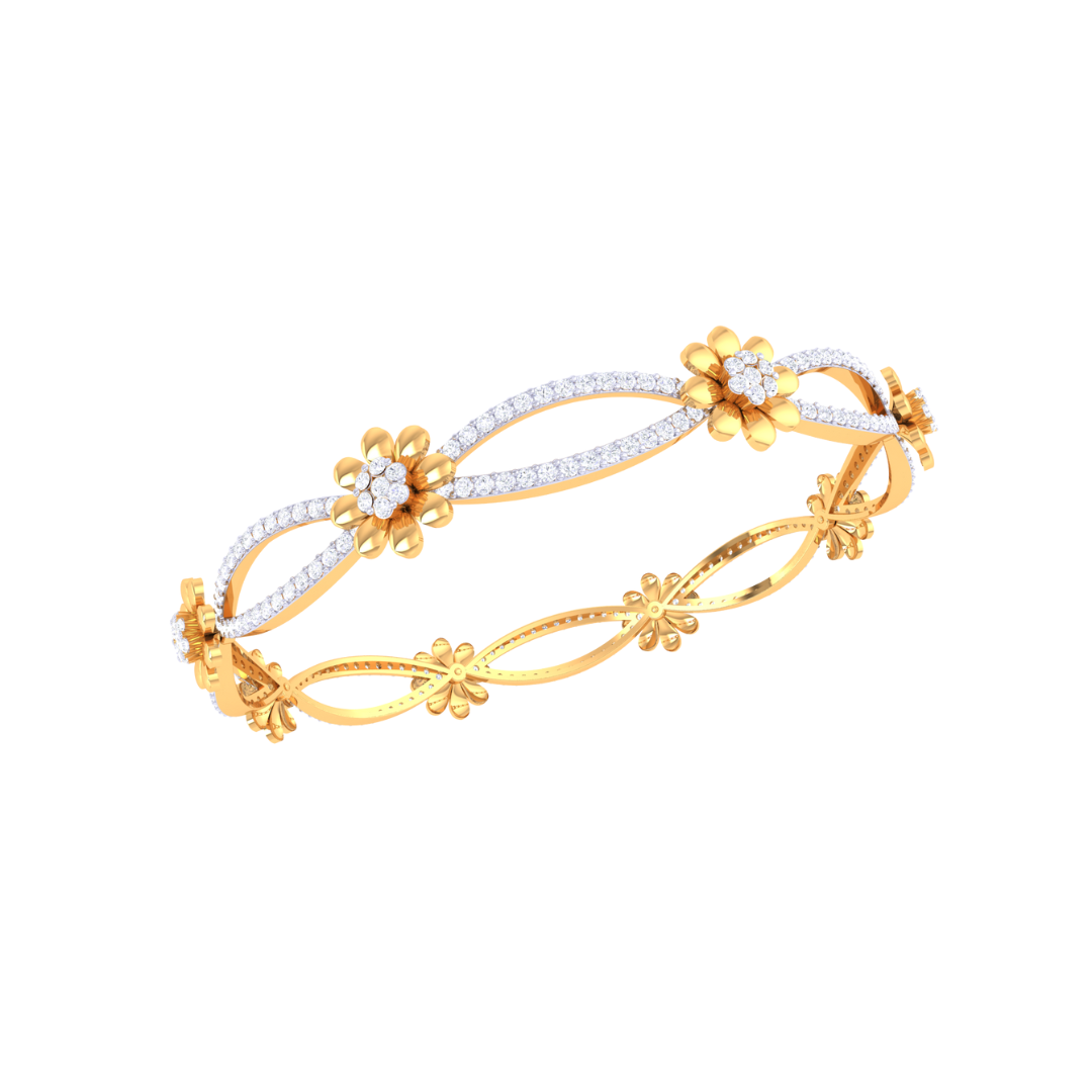 August Diamond Bangle