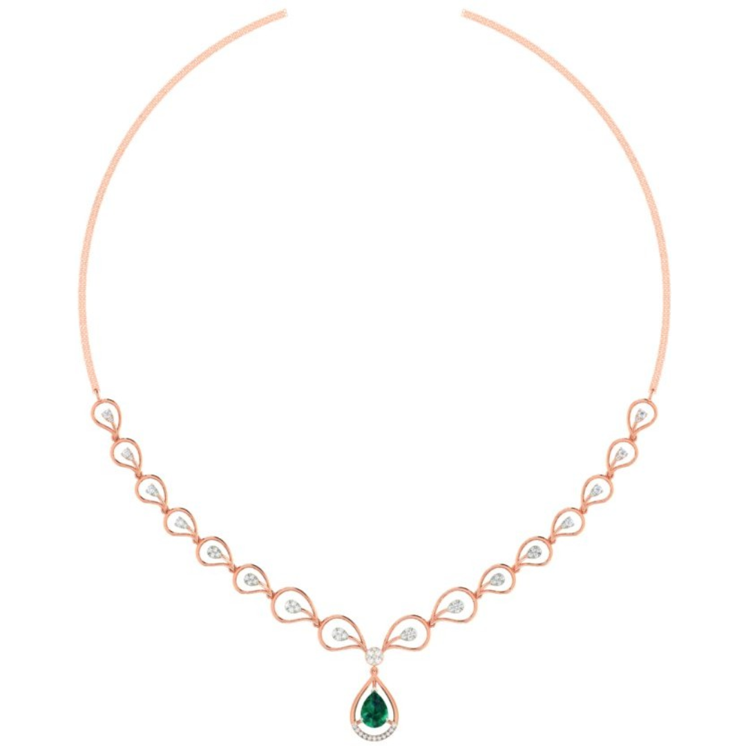 Zainab Diamond Necklace Set