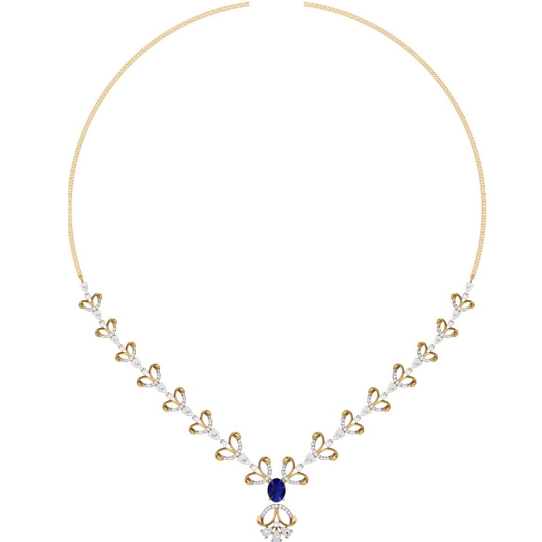 Queen Diamond Necklace Set