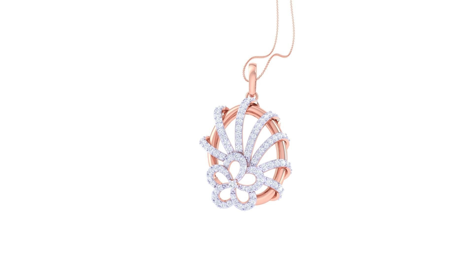 Adele Diamond Pendant Set
