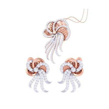 Kathleen Diamond Pendant Set
