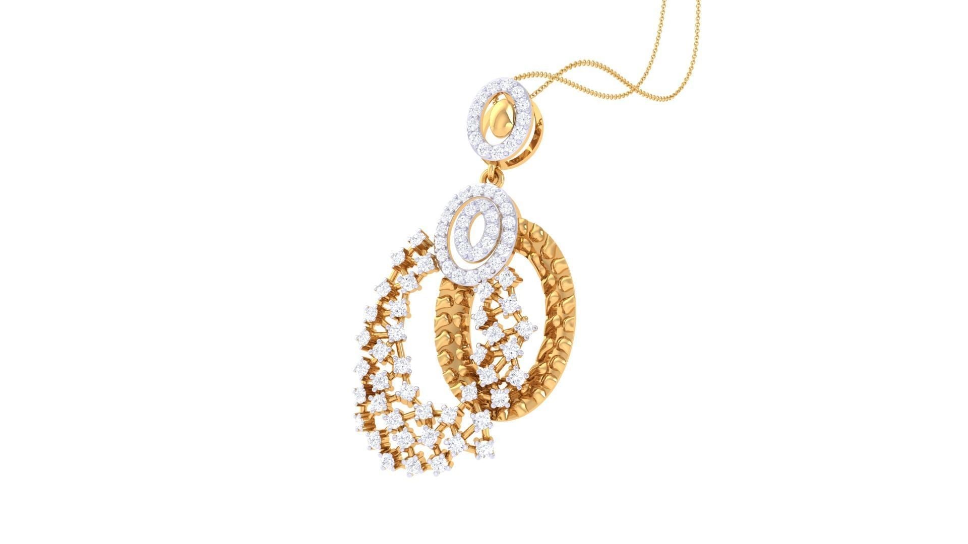 Halle Diamond Pendant Set