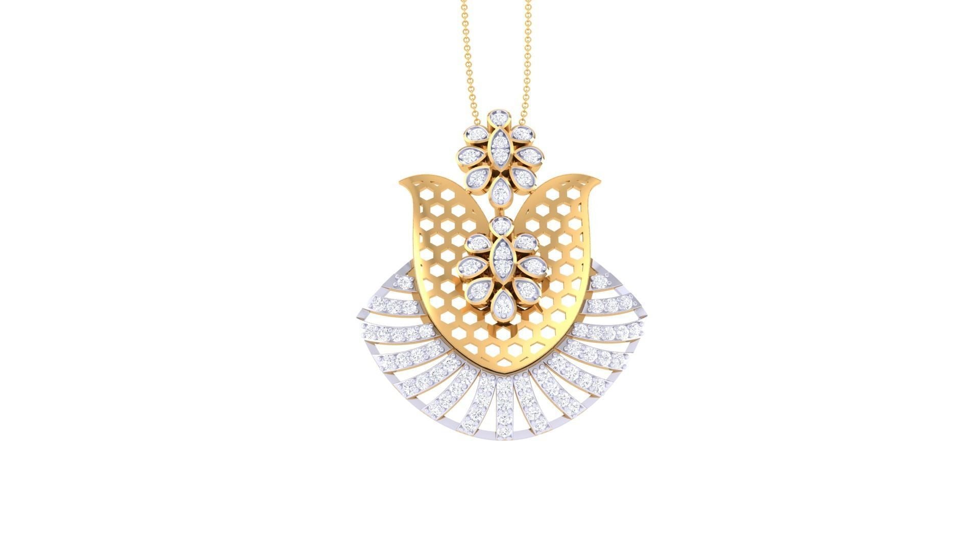 Erica Diamond Pendant Set