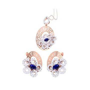 Sylvie Diamond Pendant Set