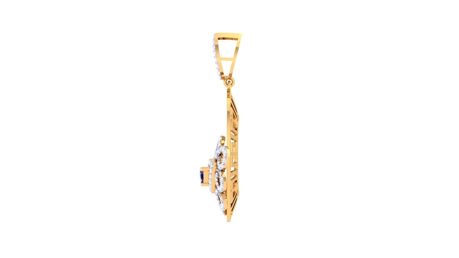Sylvie Diamond Pendant Set