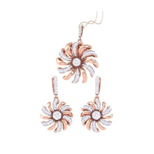Erika Diamond Pendant Set