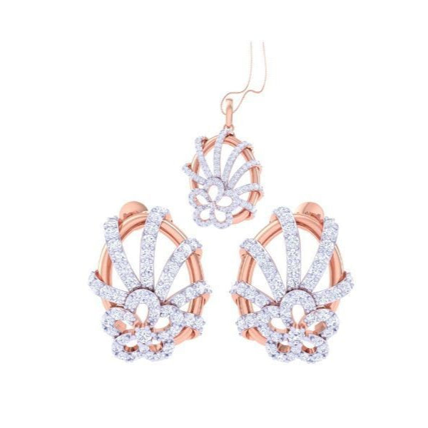 Adele Diamond Pendant Set
