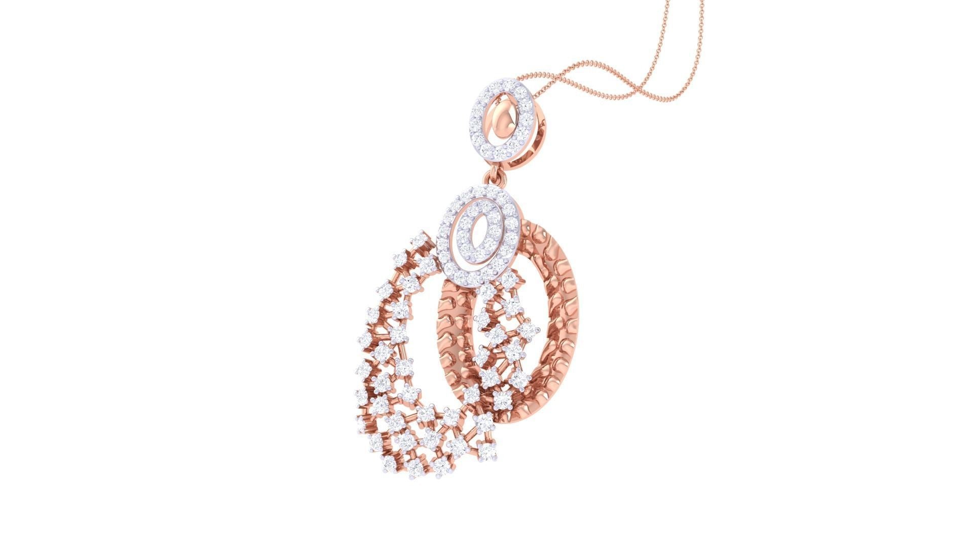 Halle Diamond Pendant Set