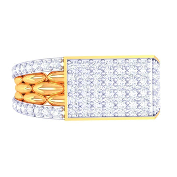 Aliya Diamond Mens Ring