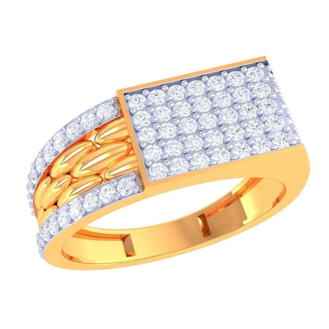 Aliya Diamond Mens Ring