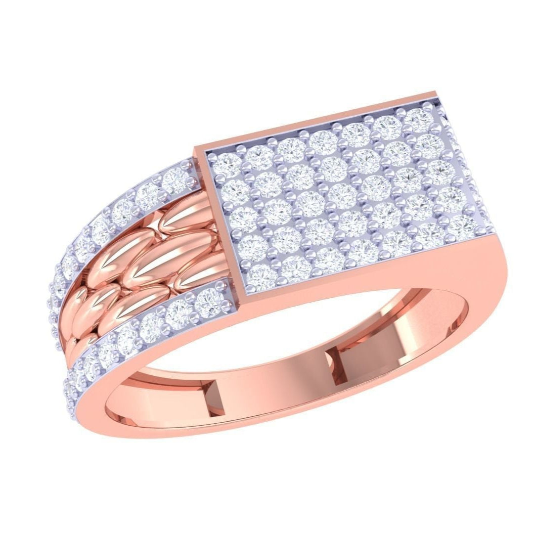 Aliya Diamond Mens Ring