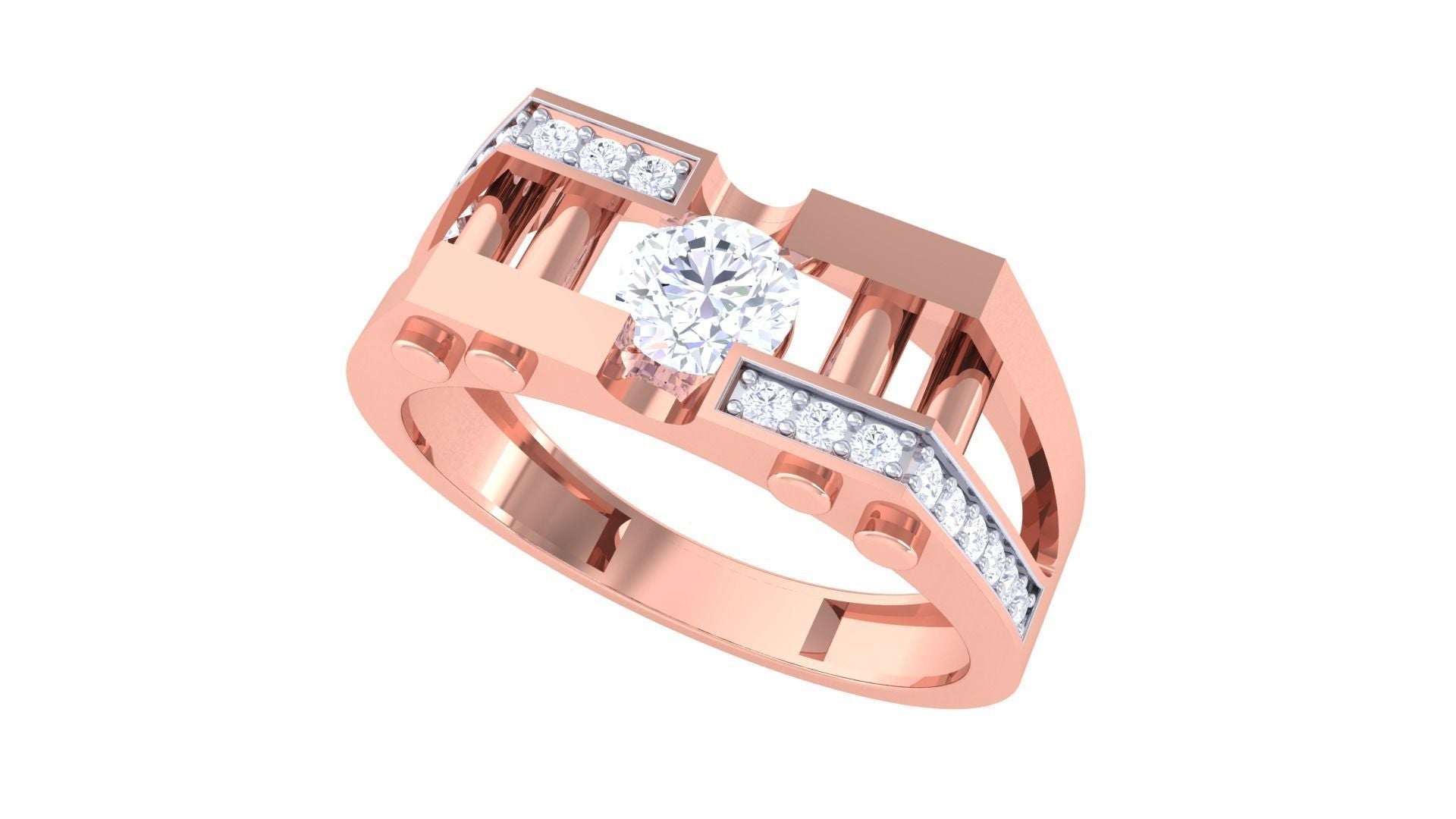 Tennyson Diamond Mens Ring