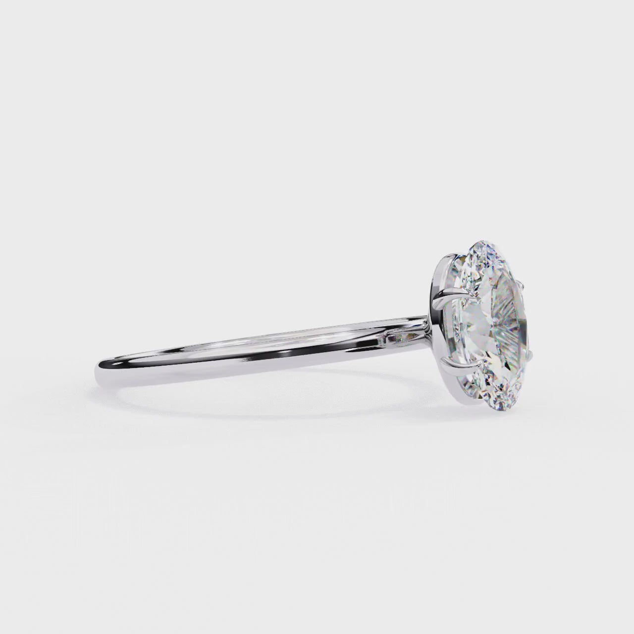 Queen Solitaire Ring