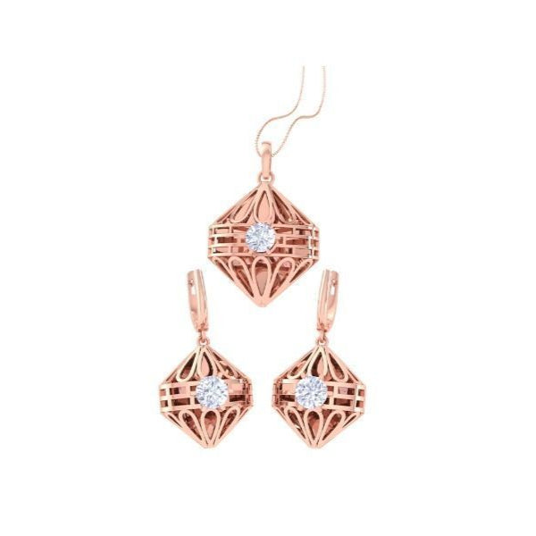 Maliah Diamond Pendant Set