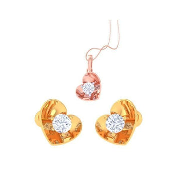 Whitley Diamond Pendant Set