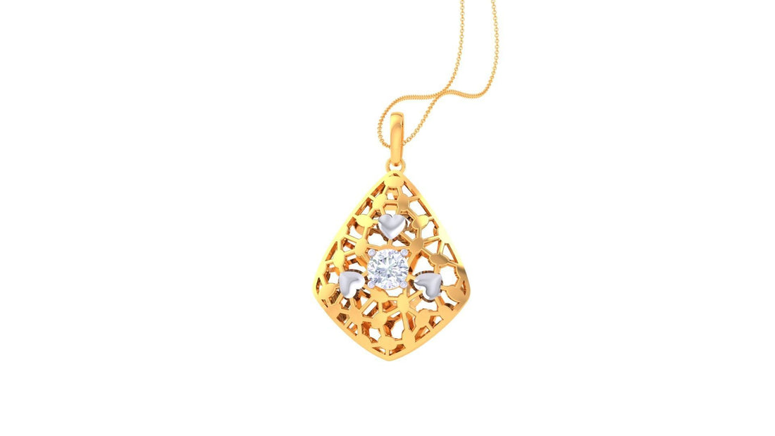 Zinnia Diamond Pendant