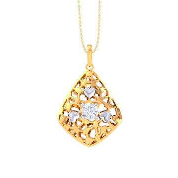 Zinnia Diamond Pendant