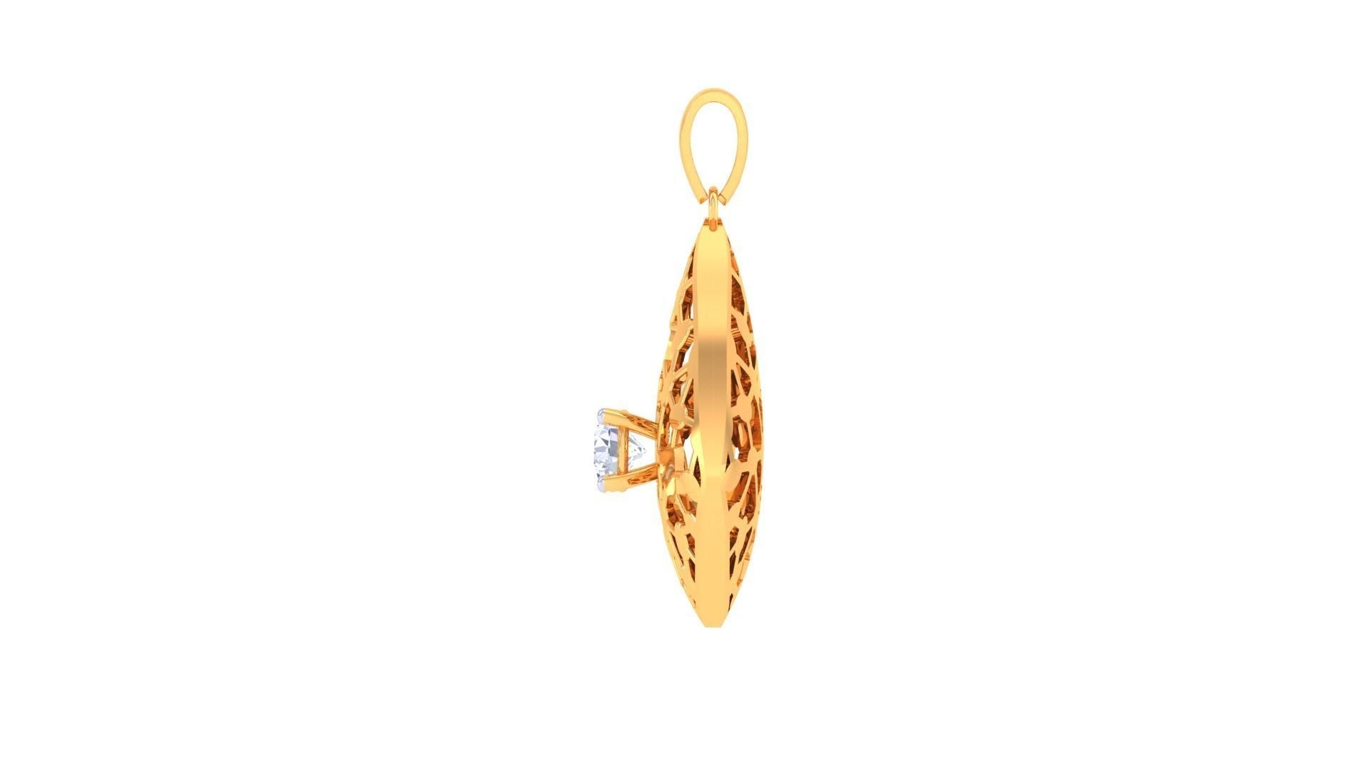 Zinnia Diamond Pendant