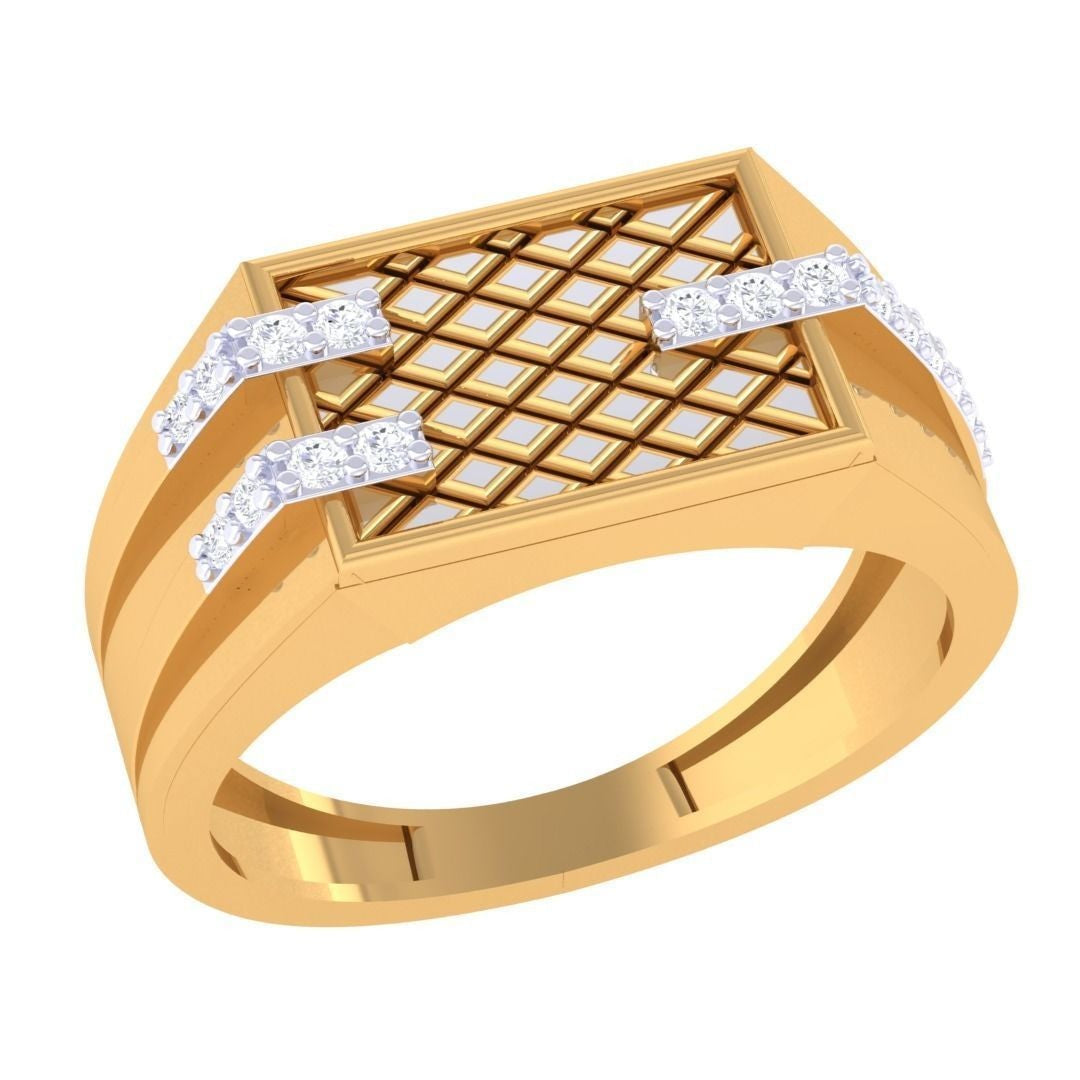 Geraldo Diamond Mens Ring